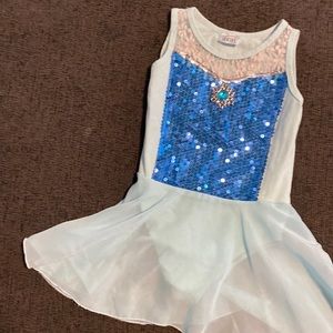 Blue leotard